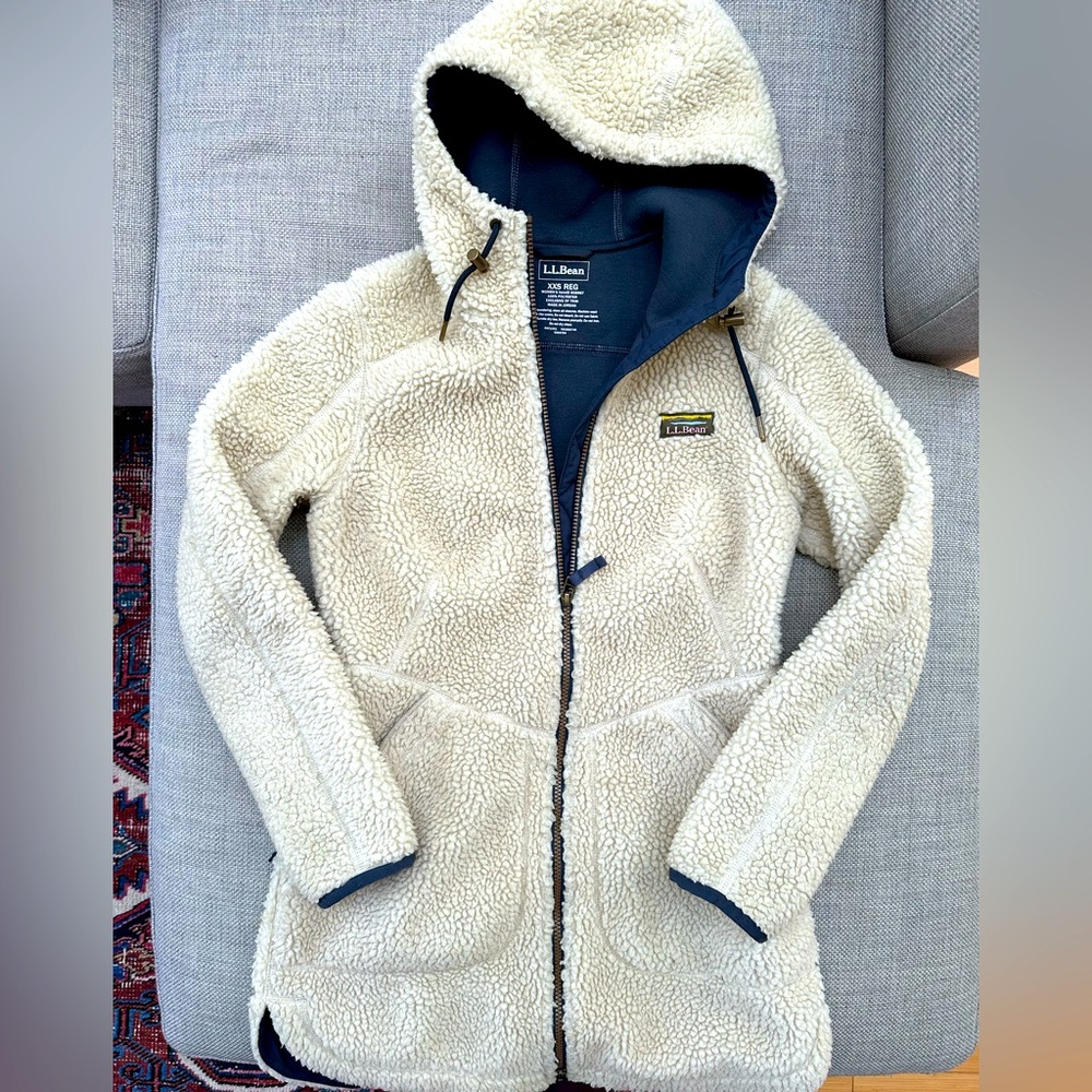 LL Bean Mountain Pile Fleece Coat